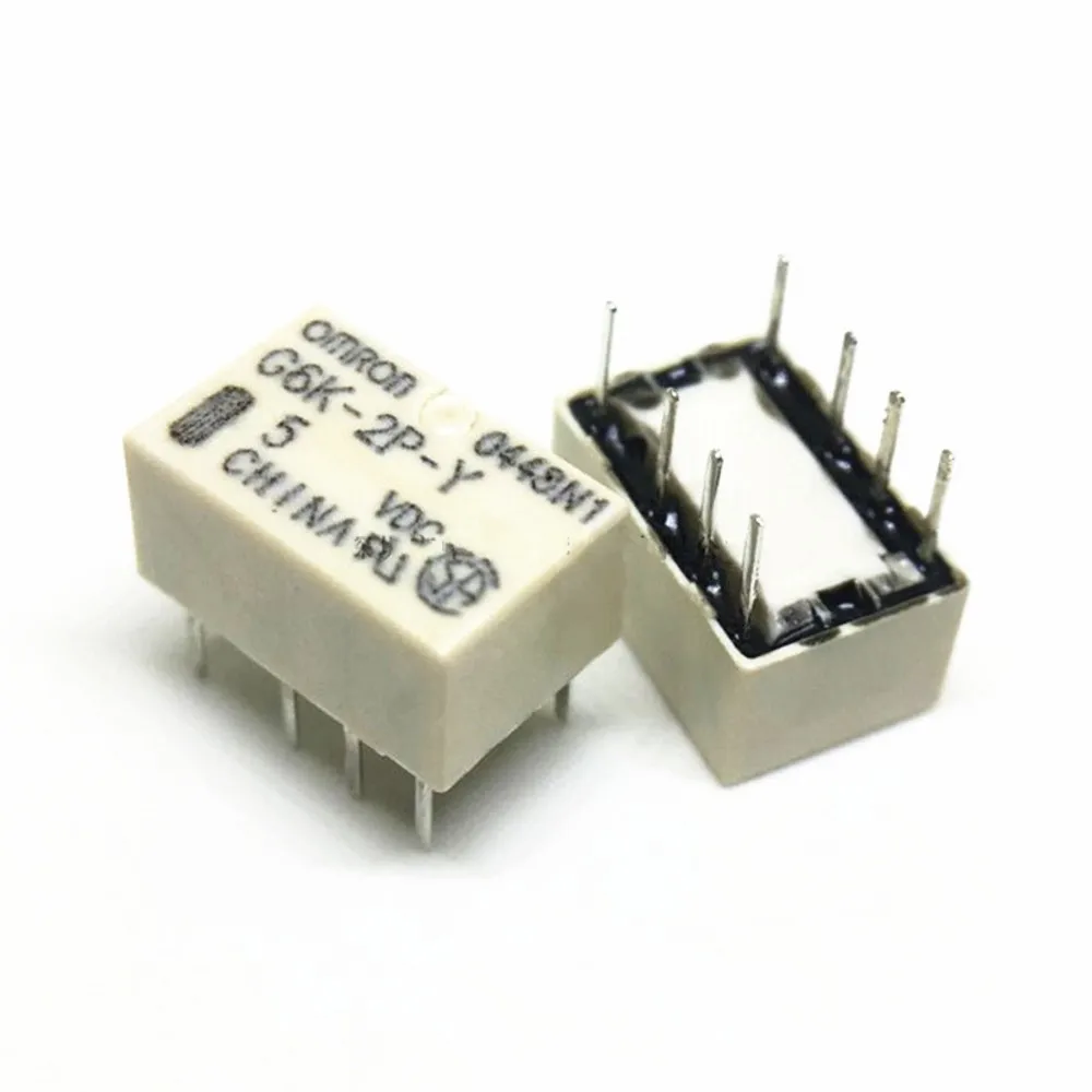 10 шт. реле сигнала DIP 8pin для Omron 5 в пост. Тока 12 В 24 1. Тока|Реле| |