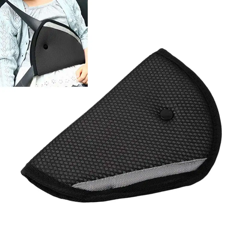 Популярные детские Чехлы для безопасности автомобиля, наплечный ремень, регулирующий ремни безопасности, JLD - Название цвета: Черный
