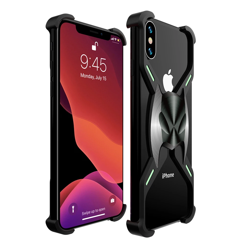 Магнитный монтажный металлический чехол Бэтмен чехол для iPhone X XS Max XR Capinhas чехол для iPhone 7 8 Plus Coque Fundas Capa