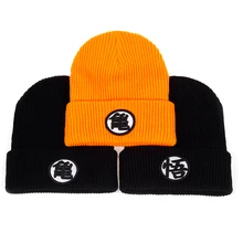 2017 3 estilo de alta qualidade dragon ball z goku malha chapéu beanies inverno quente chapéu casual das mulheres dos homens hip hop outono inverno boné chapéus(China)