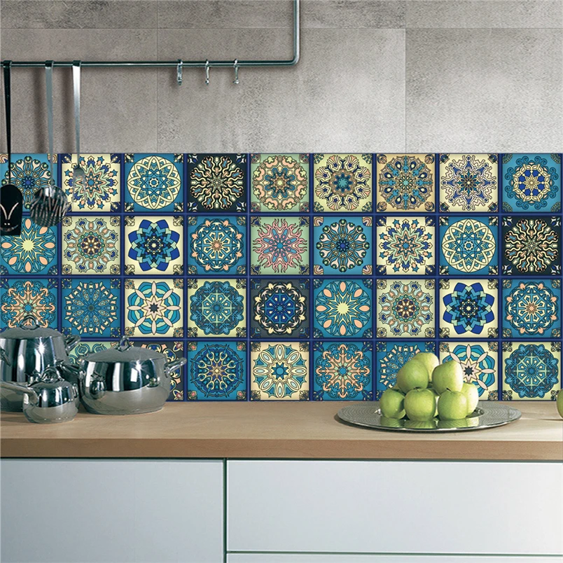 

Kakuder stickers on the wall 2017 1Roll Self Adhesive Tile Art sticker wall DIY kitchen wall stickers*30 GIFT Drop