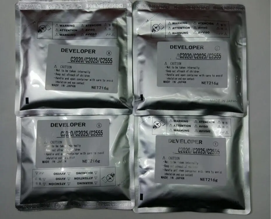 

new Compatible color Developer powder for canon IRC2020 C2025 C2030 C2220 C2225 IRC2230 NPG52 color developer KCMY 4bag/lot