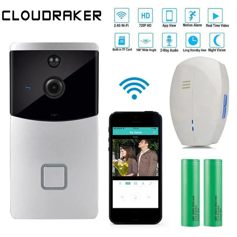 

CLOUDRAKER Smart IP Video Intercom WI-FI Video Door Phone WIFI Doorbell Camera For Apartments IR Alarm Smart Wireless Door Bell