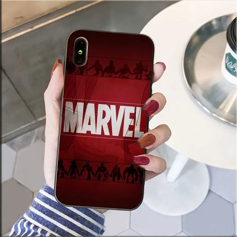 Чехол для телефона с логотипом Yinuoda Marvel Супермен Человек паук Бэтмен Капитан