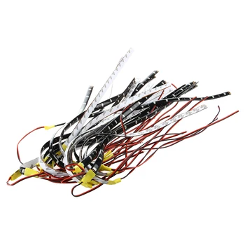 

Brand New 20x 30cm Orange Waterproof 15 LED Flexible Car Grill Strip Light Lamp Bulb