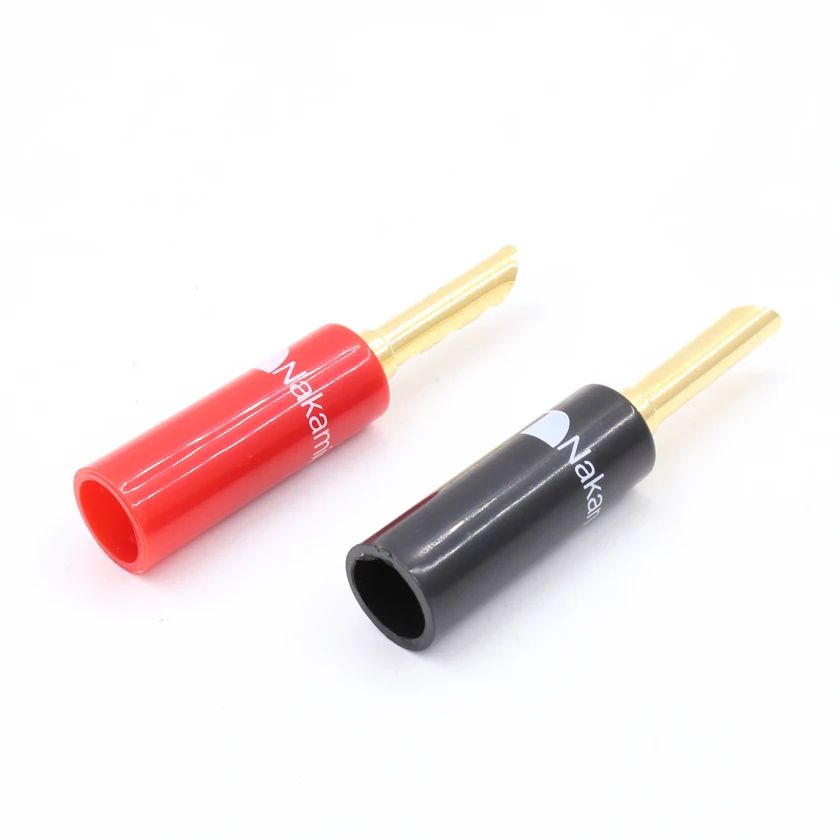 4 шт. позолоченный Банановый разъем Nakamichi BFA мм тип Z|connector 4mm|connectors goldconnector plug |