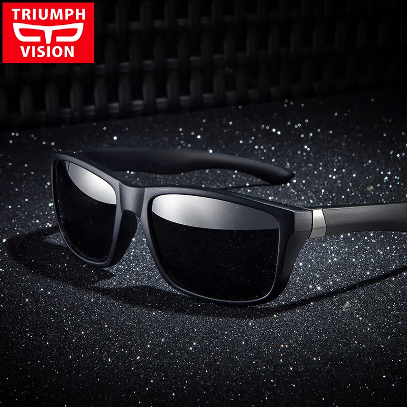 Солнцезащитные очки TRIUMPH VISION мужские поляризационные дорожные темные для