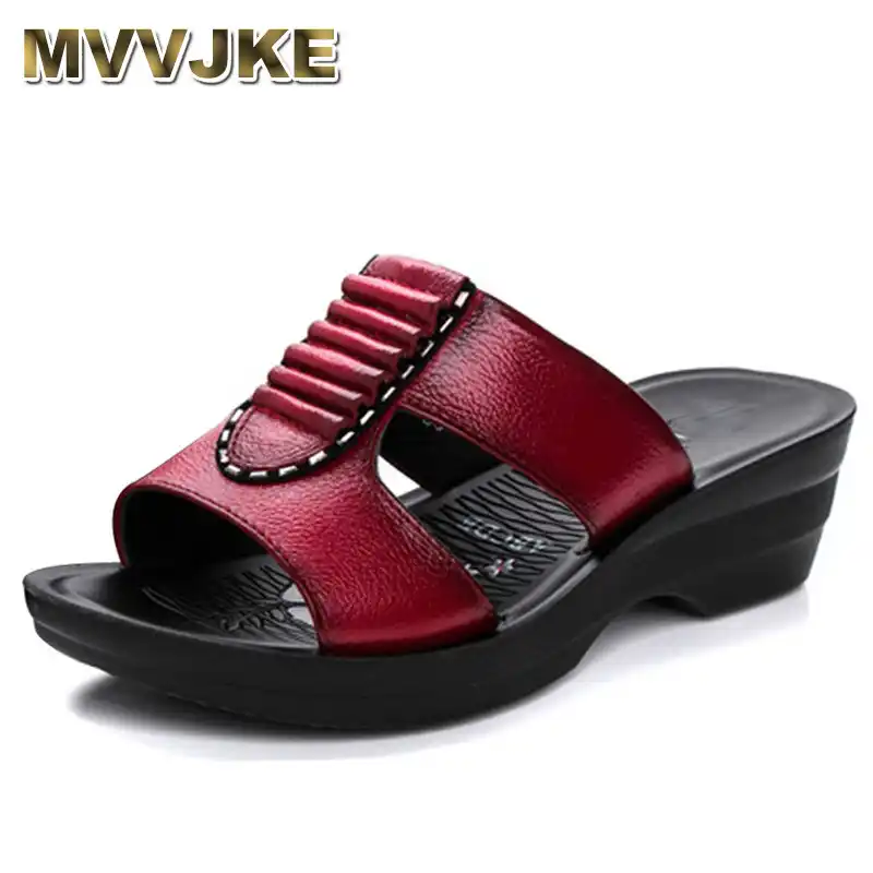 MVVJKE Summer new mother slippers 