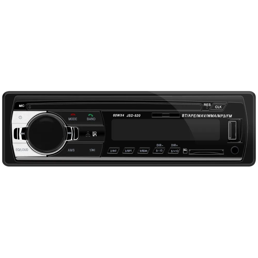 Авторадио автомобильное радио 12 в Bluetooth V2.0 JSD520 стерео тире 1 Din FM Aux вход приемник SD