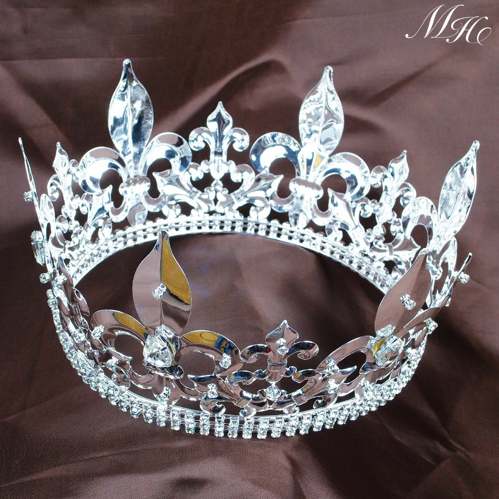 Короны King мужские тиары бриллиантовые полноразмерные костюмы для торжественных