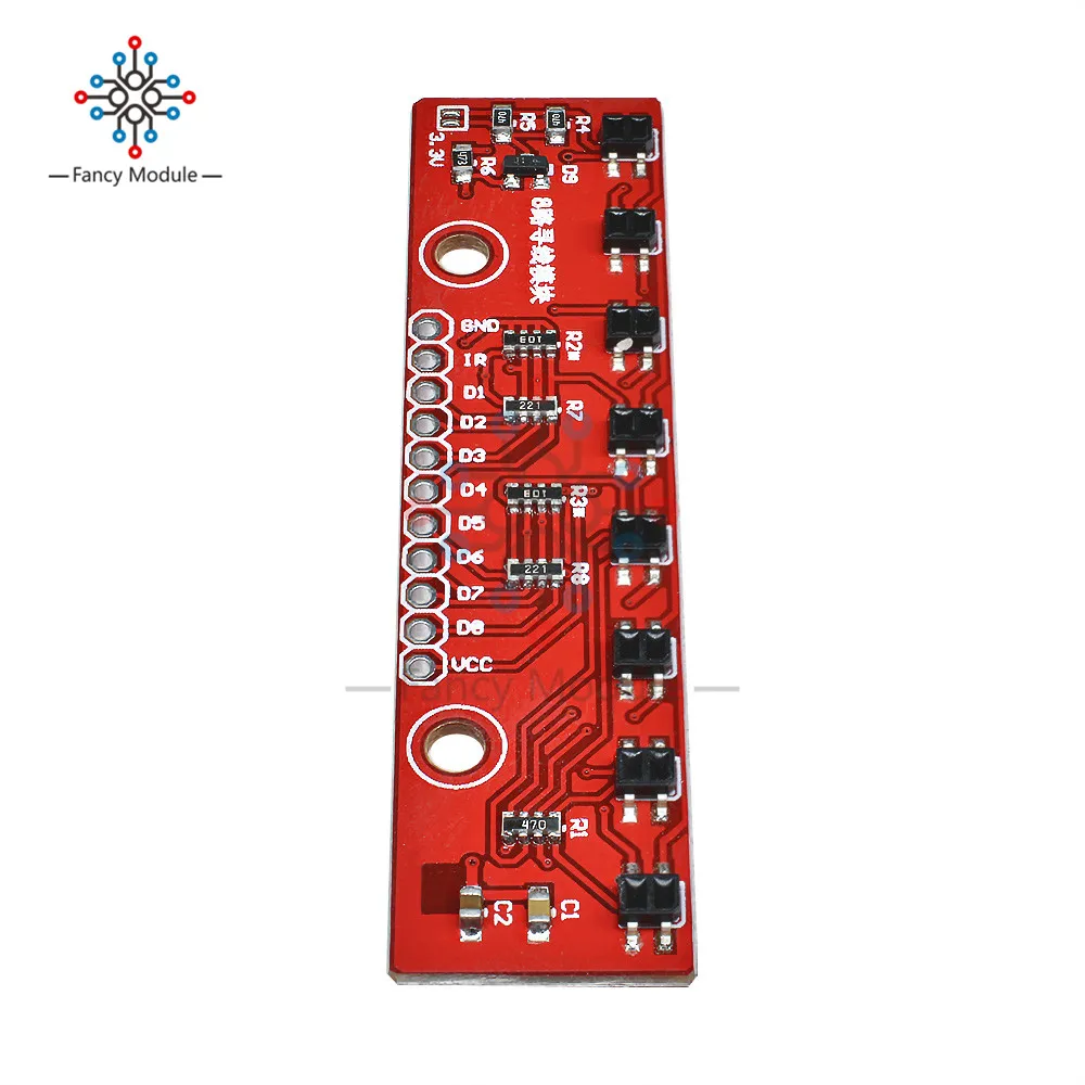 Слежения модуль инфракрасного обнаружения Сенсор модуль DIY для Arduino 8-канальный инфракрасный детектор поиска модуль 8bit Сенсор модуль