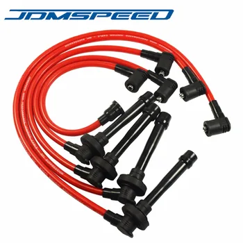 

Free Shipping-JDMSPEED SPARK PLUG WIRE SET FITS FOR HONDA CIVIC DEL SOL 1992-2000 EG EK EJ D15/D16 SPIRAL CORE