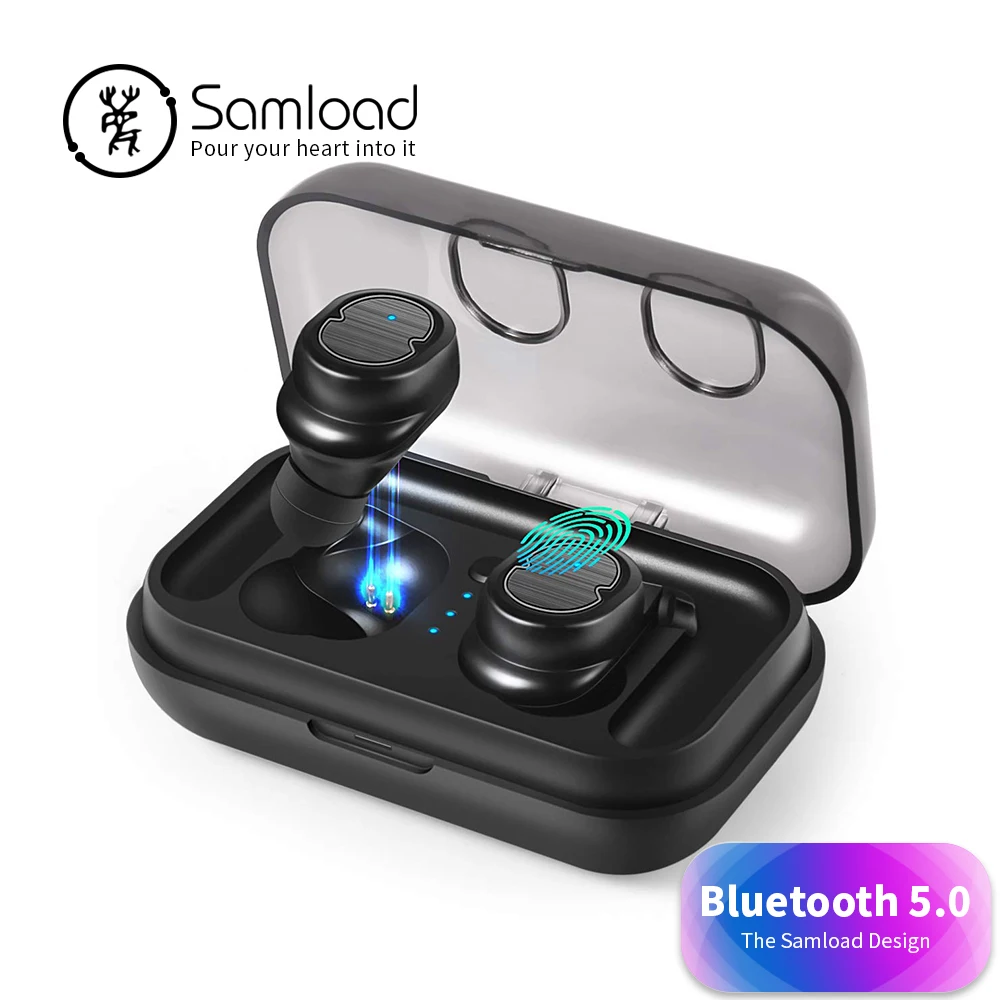 Samload Bluetooth 5,0 беспроводные наушники беспроводные истинные беспроводные наушники глубокий бас HiFi 3D стерео звук для iPhone 7 Xiaomi sony