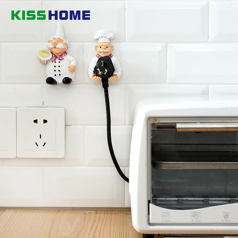 

Cook Strong Self-Adhesive Wall Storage Hook Hanger Cartoon Kitchen Outlet Plug Holder Keys Bathroom Sticky Towel Organizer