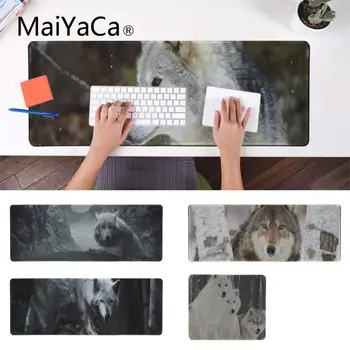 

MaiYaCa New Design Animals Grayscale Wolves Computer Gaming Mousemats Laptop Gaming Lockedge Mice Mouse pad