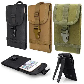 

Outdoor Camouflage Bag Tactical Army Phone Holder Sport Waist Belt Case Waterproof Nylon EDC Sport Hunting Camo Bags in Backpack