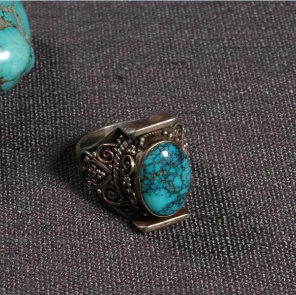 

Handcrafted Nepalese 925 Silver Ring Tibetan 925 Sterling Silver Ring Silver Bohemia Ring Resizable