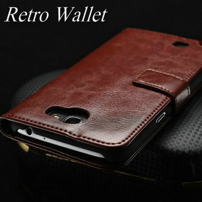 Luxury Vintage Leather Wallet Stand Case For Samsung Galaxy Note 2 II N7100 Phone Bag with Card Holder