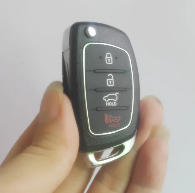 

Remote Key Shell for Hyundai 4 buttons SANTA FE ix35 i30 Folding Flip Key Blank Auto Replacement Parts Car Key