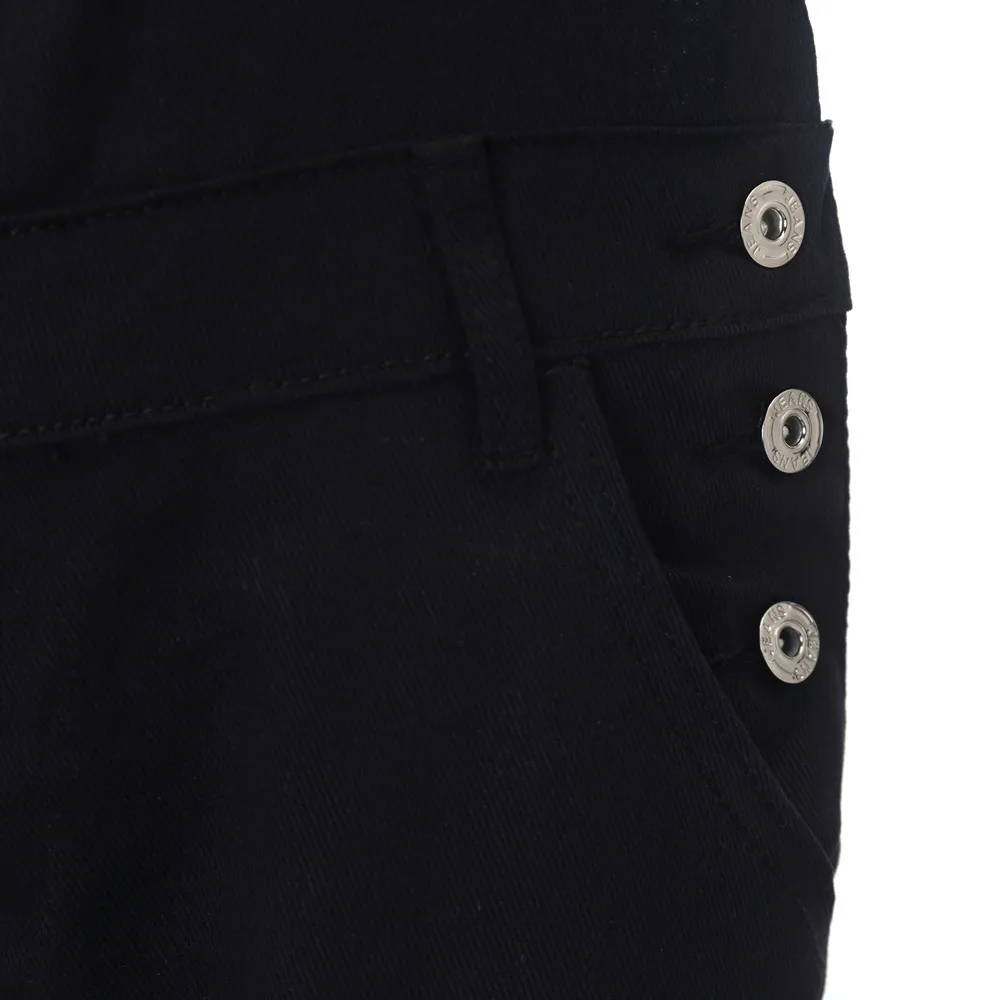 Модные женские рваные джинсовые комбинезоны весенние рваные джинсы Комбинезоны с дырками# L4