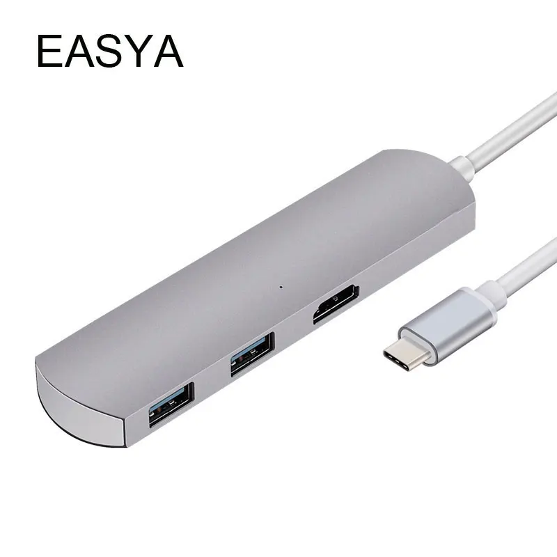 

EASYA 3-in-1 USB C Hub to HDMI Adapter 4K Thunderbolt 3 USB-C Dock with USB Hub 3.0 for MacBook Pro Type-c