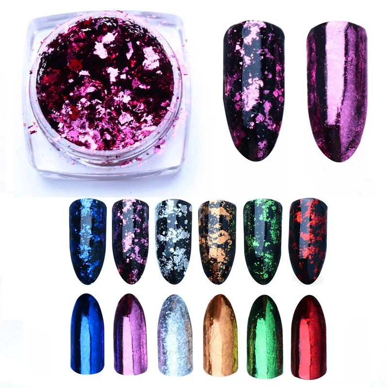 

1Box 0.2g Chameleon Colorful Powder Nail Glitter Polish Mirror Powder Vtirka New DIY Nail Art Beauty Nail Art Pigment