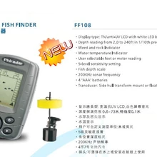 Рыболокаторы FF 108 Портативный Рыболокаторы fishfinder Открытый Рыбалка Sonar Сенсор дисплей 2.8