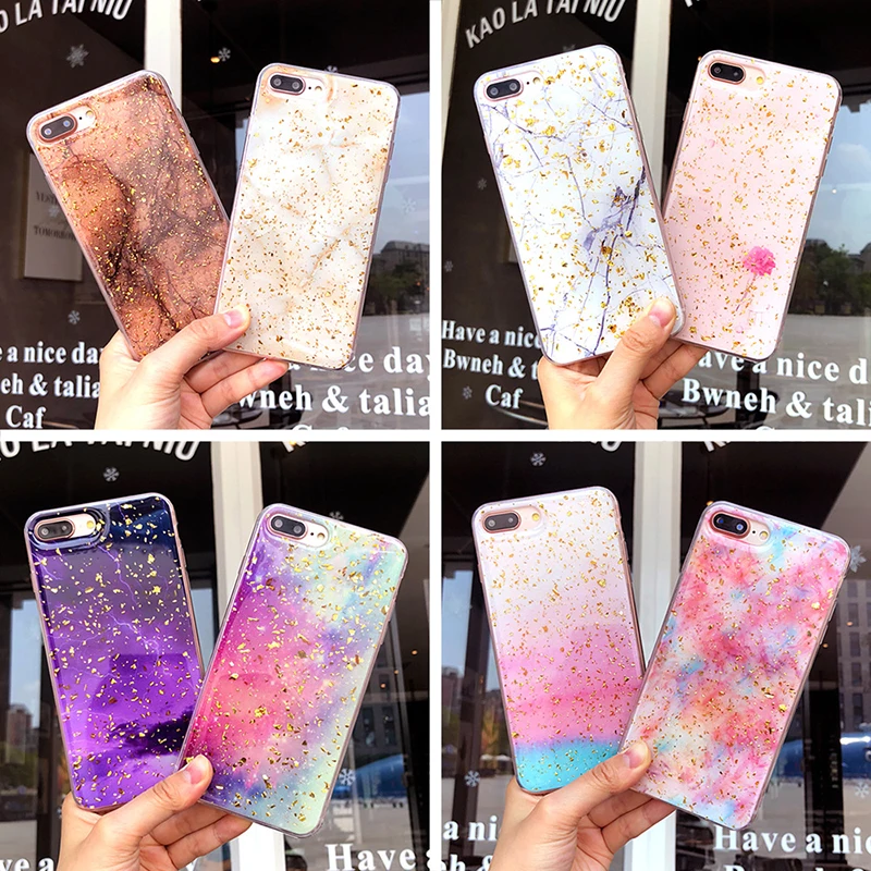 Роскошный мягкий блеск ТПУ мраморный чехол для телефона iPhone X XS Max XR Золотая