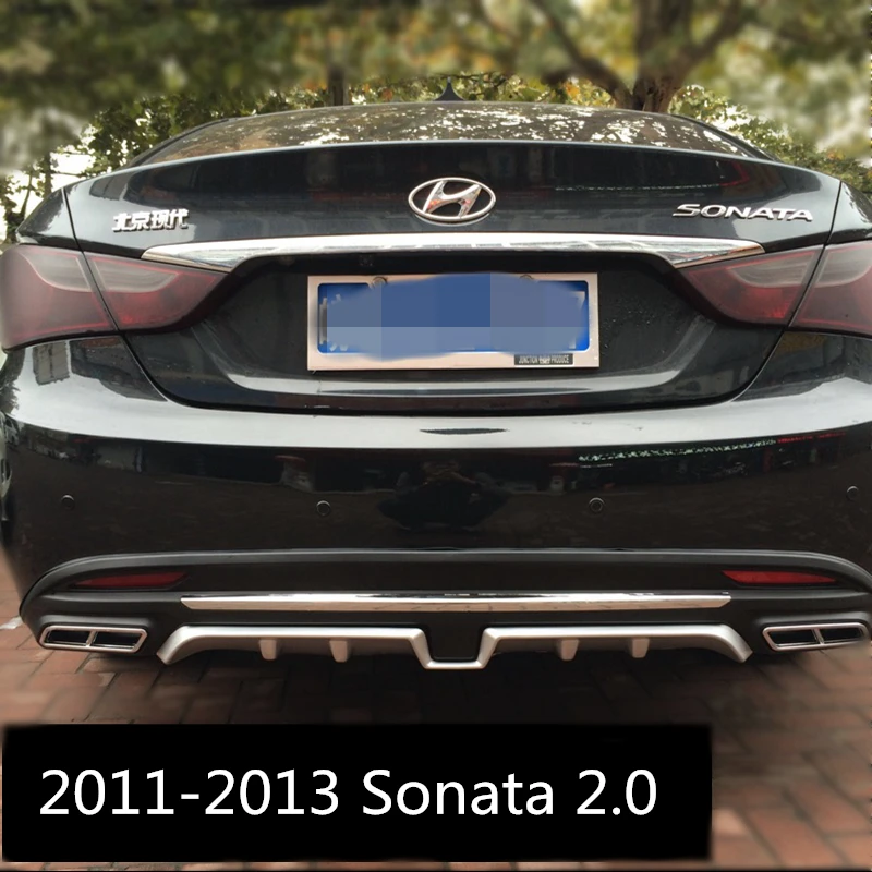 Для hyundai Sonata задний спойлер ABS задний бампер диффузор защитные бамперы для Sonata forte обвес бампер задний губа 2011