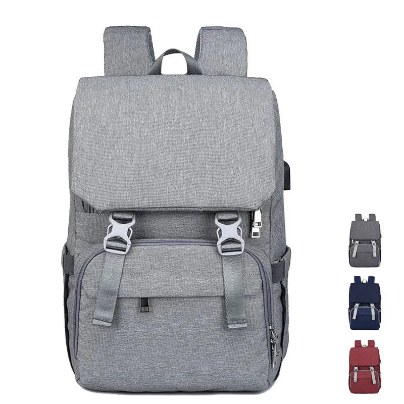 

Fashion Diaper Bag Large Capacity Maternity Nappy Bag Waterproof Mummy Bag USB Backpack for Mom Leisure Travel Baby Stroller Bag