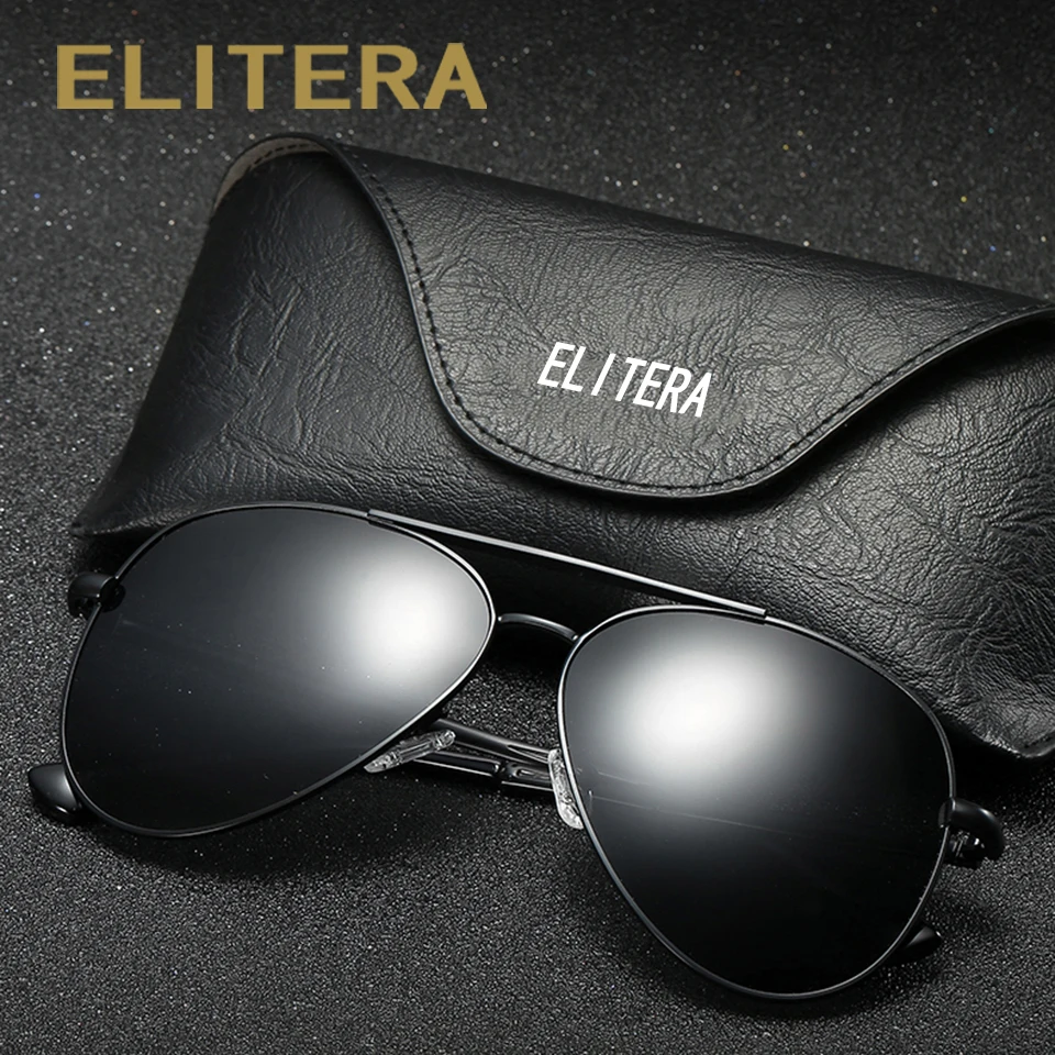 ELITERA высокое качество фирменный дизайн пилот солнцезащитные очки для мужчин