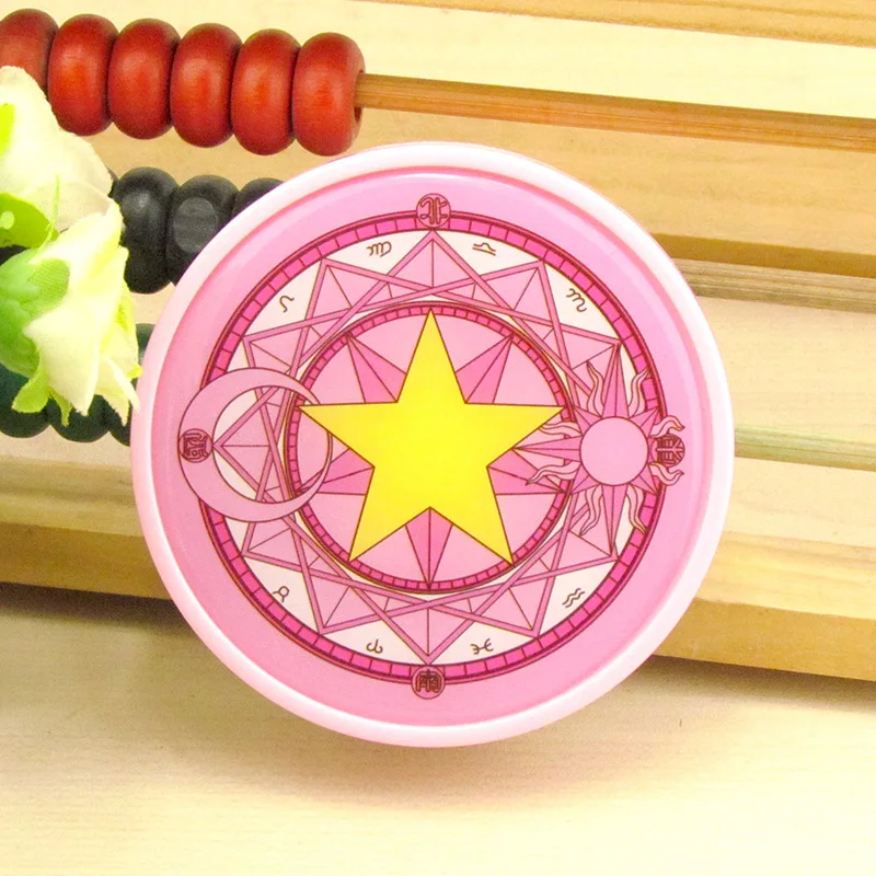 

LIUSVENTINA Cute Card Captor Sakura Sun Moon Five-pointed Star Contact Lens Case Box Container for Color Lenses Gift for Girls