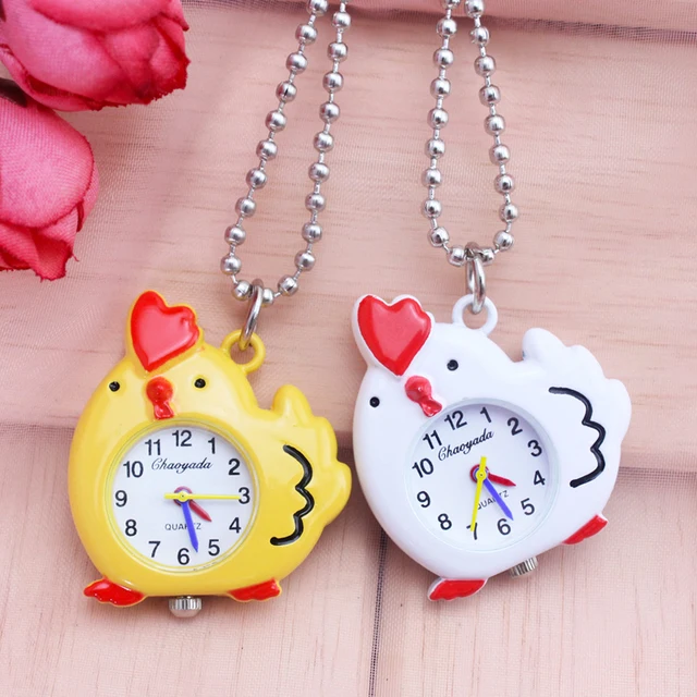 2018 cyd women girls cute chicken-shape portable pocket watches children boys ki 2018 cyd women girls cute chicken-shape portable pocket watches children boys ki