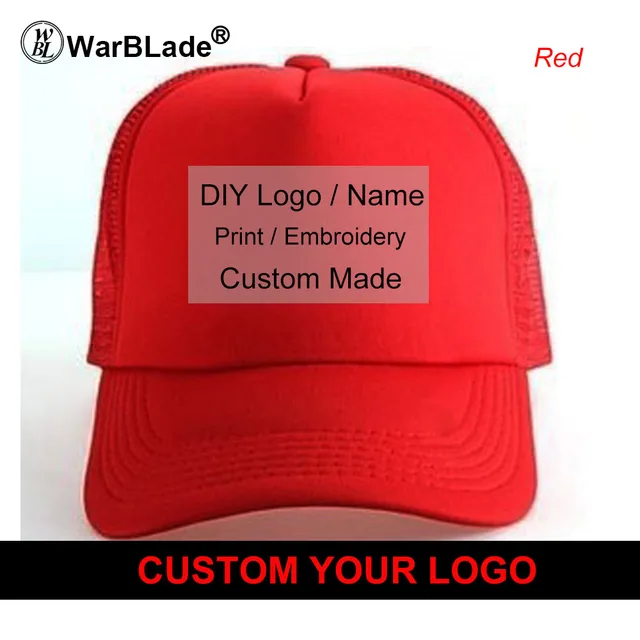Custom Trucker Hat Flat Bill Visor Free Logo Men Women Summer Snapback Caps Sports Team Group Name Picture Print 10pcs Warblade Hatssnapback Aliexpress Custom Trucker Hat Flat Bill Visor Free