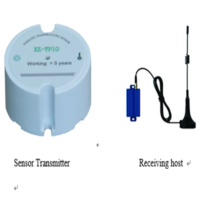 Battery Operated Wireless Temperature Transmitter 433mhz RF Receiver