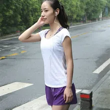 Women Sports Shirts Yoga Running Fitness Jogging GYM Transparent T Shirts Quick Dry Breathable Comfortable Tops