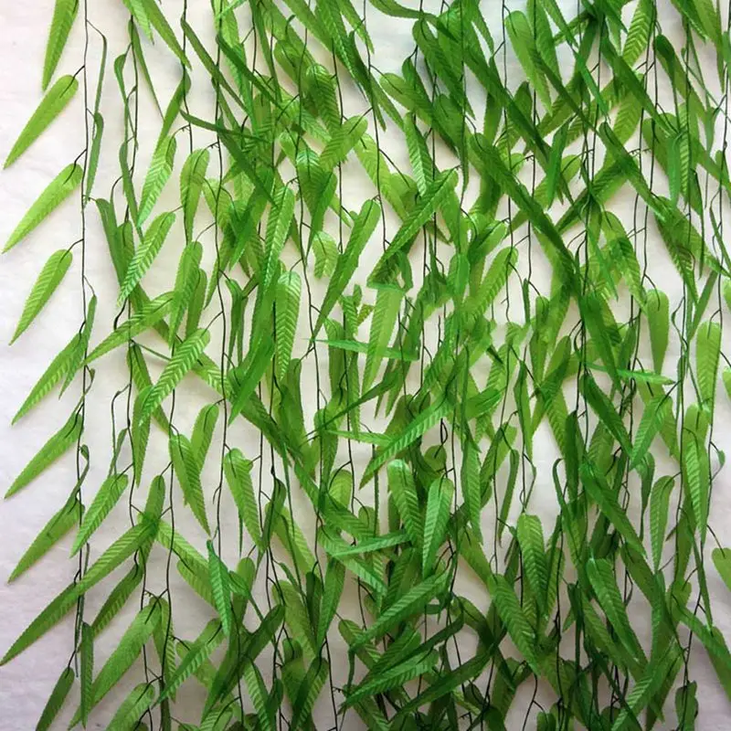 

Artificial Leaf Rattan Artificial Plants Green Garland Plants Vine Fake Foliage Home Decoration
