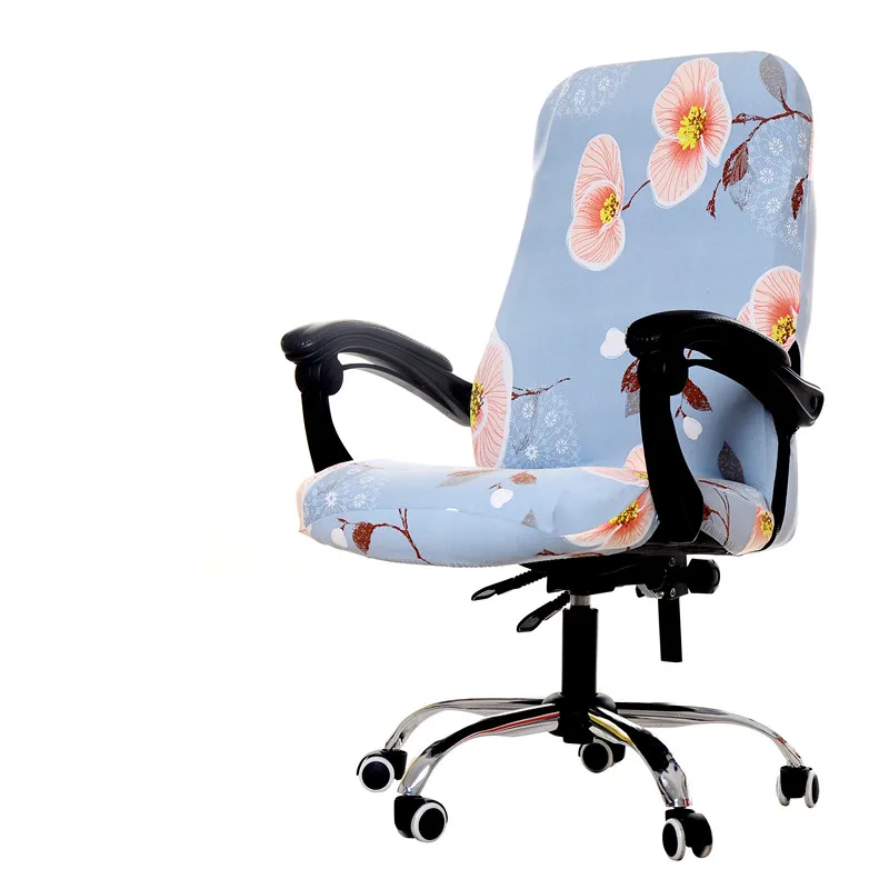Сплошной цвет офисный вращающийся чехол на компьютерное кресло спандекс чехлы на кресла стрейч для кухни обеденный стул Silpcover housse de chaise - Color: 5