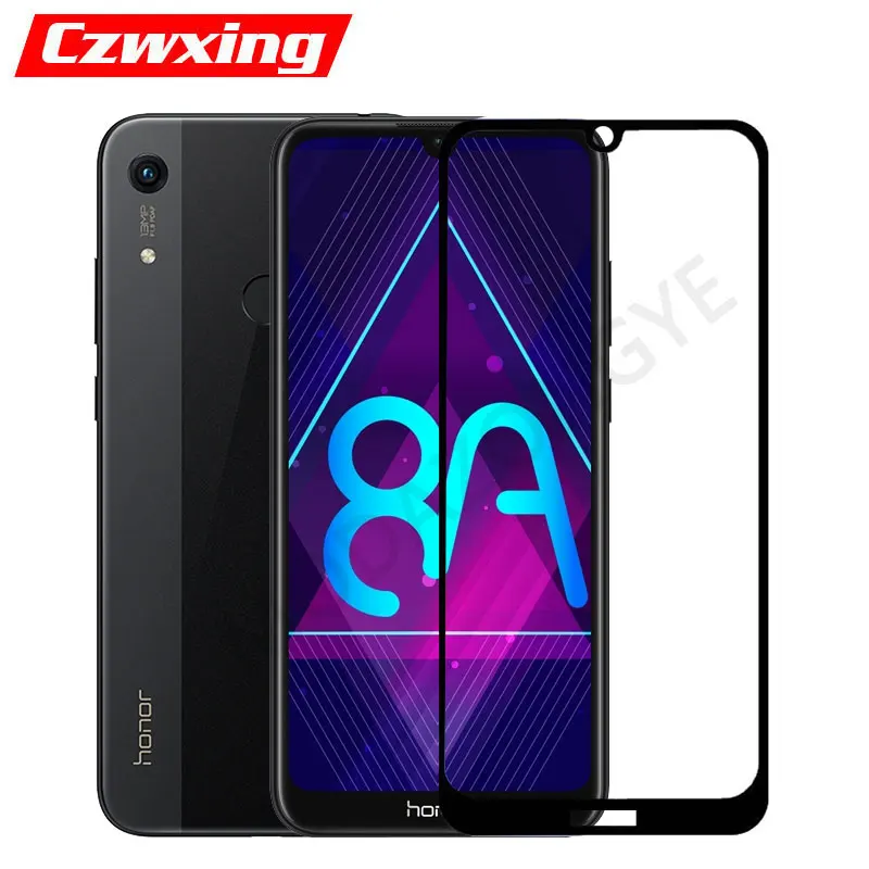 

Honor 8A Glass Screen Protector Full Cover Tempered Glass For Huawei Honor 8A JAT-LX1 JAT LX1 8 A Honor8A Protective Glass Flim