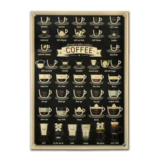 Итальянское содержание кофе в напитках Винтажный Классический постер для декорации дома художественные принадлежности журналы ретро-плакаты и принты