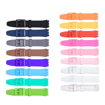 

Watchband for Swatch Strap Buckle For SWATCH Silicone Watch band12mm 16mm 17mm 19mm 20mm Rubber Strap Watch accessories