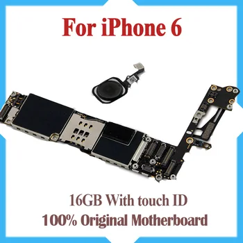 

16GB Original Unlocked for iPhone 6 Motherboard with Touch ID,Fingerprint Idetification Function for iphone 6 Logic Boards