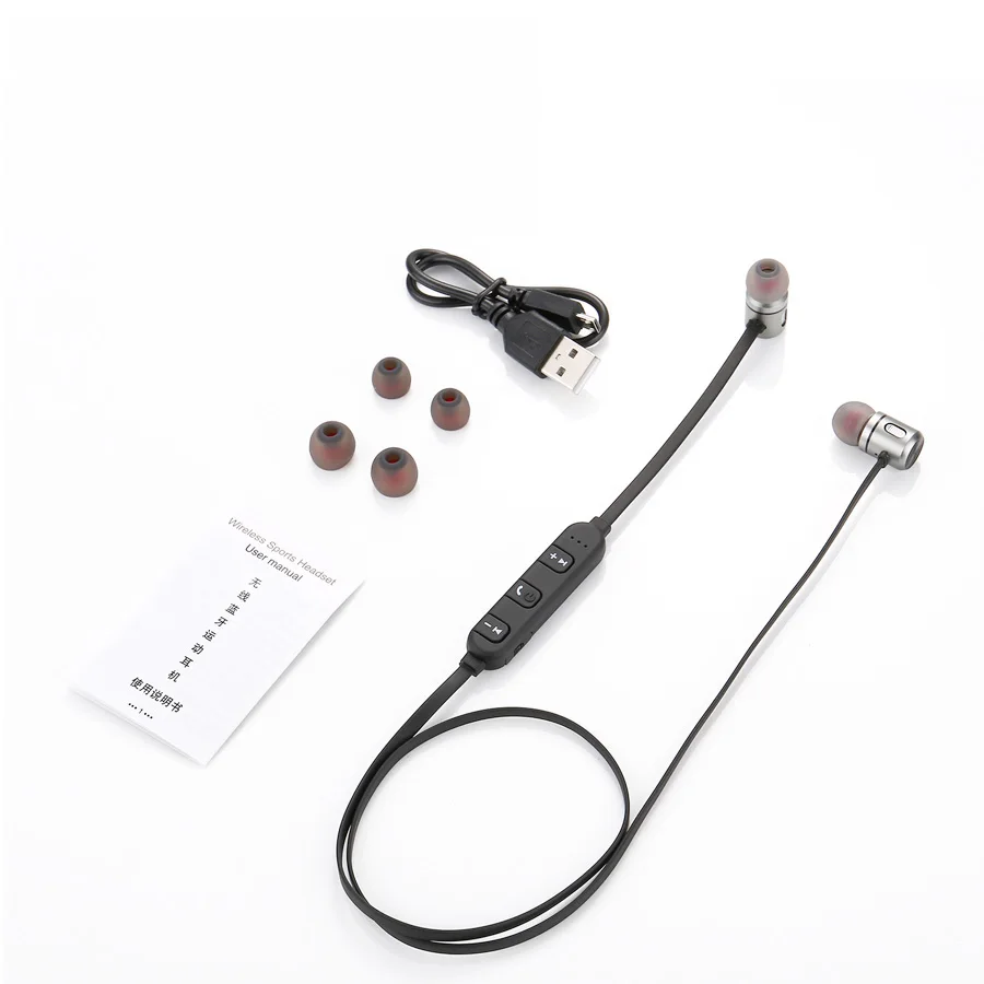 Bass Bluetooth Earphone Wireless Earphones With Mic Magnetic in ear Bluetooth Earbuds Headset For Mobile Phone Sports kulakl k