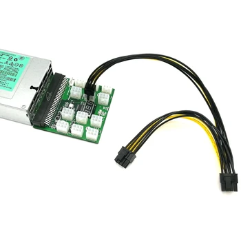 

PCI-E 6Pin to Dual PCIe 8Pin (6+2Pin) Power Cable for ETH Mining