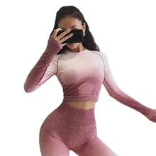 VIP бесшовная футболка с длинным рукавом Для Фитнеса Сексуальная облегающая Сексуальная бесшовная футболка с длинным рукавом для бега, йоги с длинным рукавом 7 цветов