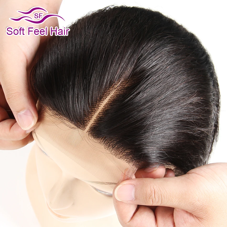 Soft Feel Hair Brazilian Body Wave Closure Middle Part 4x4 Human Hair Lace Closure 10-20 Inch Non Remy Hair Natural Color body-wave