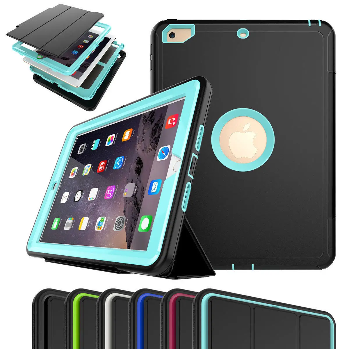 Чехол Smart Case для Samsung Galaxy Tab 10 1 T580 T585 дети противоударный Heavy Duty Полный Защитный
