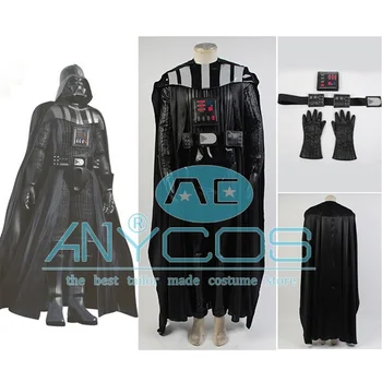 

Star Cosplay Wars Darth Vader Costume Jumpsuit Custom Made Movie Cosplay Costume For Men Halloween Party Full Set