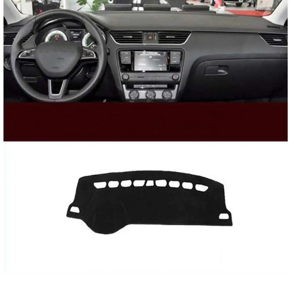 

Car Dashboard Cover Pad Dash Mat Anti-slip Sun Shade For Skoda Octavia A7 MK3 2015 2016 2017 2018 Car Styling Auto Accessories