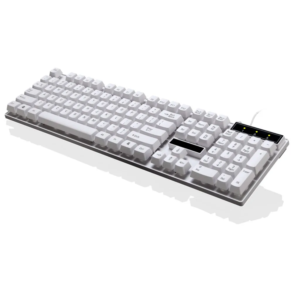 Игровая механическая клавиатура с металлическим основанием USB Проводная teclado gamer